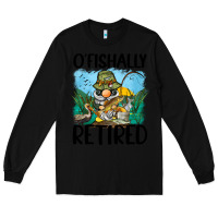 Black o' fishally retired Long Sleeve Tee - BarkalooDesign