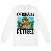 White o' fishally retired Long Sleeve Tee - BarkalooDesign