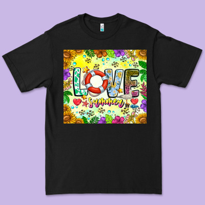 Love Summer Premium Tee Designed By Cowhidedigitalart