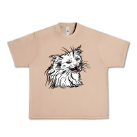 Burro Drawing Cat Urban Heavy Tee - RacoonDesign