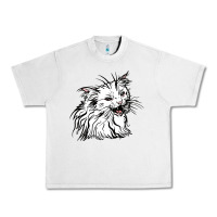 Lunar Rock Drawing Cat Urban Heavy Tee - RacoonDesign