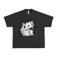Pigment Black Drawing Cat Urban Heavy Tee - RacoonDesign