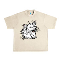 Sandshell Drawing Cat Urban Heavy Tee - RacoonDesign