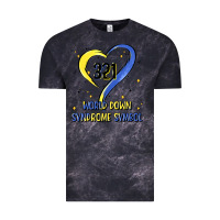 Cloud Black world down syndrome symbol Vintage Tee - Artiststas