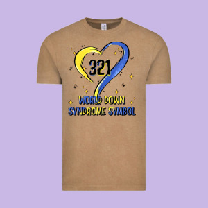 World Down Syndrome Symbol Vintage Tee Designed By Artiststas