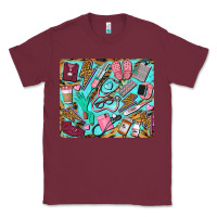 Burgundy nurse mousepad Classic Tee - BarkalooDesign