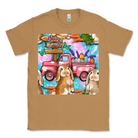 Toasted Coconut Easter Bunny With Truck Seamless Pattern Classic Tee - BundleAndBundleShop