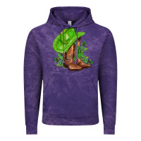 Cloud Purple green  cowgirl and roses Vintage Hoodie - AdoDesignShop