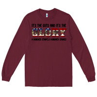 Burgundy veteran glory Long Sleeve Tee - BarkalooDesign