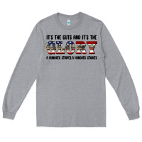 Heather Grey veteran glory Long Sleeve Tee - BarkalooDesign