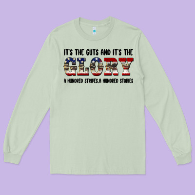 Veteran Glory Long Sleeve Tee Designed By Barkaloodesign