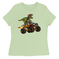 Monster Truck And T Rex Dinosaur Ladies Tee | Teevron