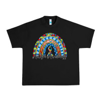 Black autism awareness rainbow Urban Heavy Tee - RacoonDesign