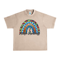 French Oak autism awareness rainbow Urban Heavy Tee - RacoonDesign
