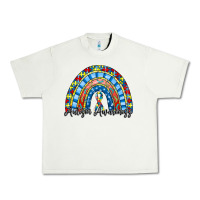 Pistachio autism awareness rainbow Urban Heavy Tee - RacoonDesign