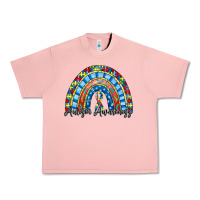 Salmon autism awareness rainbow Urban Heavy Tee - RacoonDesign