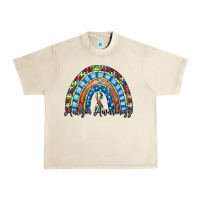 Sandshell autism awareness rainbow Urban Heavy Tee - RacoonDesign