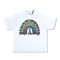 White autism awareness rainbow Urban Heavy Tee - RacoonDesign