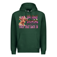 Sports Green your crazy is showing you might want to tuck that Premium Hoodie - AdoDesignShop