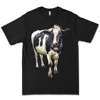 Black Holstein Bull Premium Tee - LillyAllenDesigns