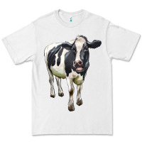 White Holstein Bull Premium Tee - LillyAllenDesigns
