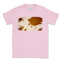 Bubblegum Pink Cowhide Lightbrown Classic Tee - Jasminsmagicworld