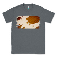 Charcoal Heather Cowhide Lightbrown Classic Tee - Jasminsmagicworld