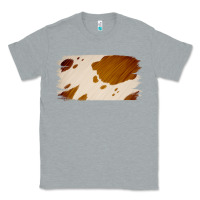 Heather Grey Cowhide Lightbrown Classic Tee - Jasminsmagicworld