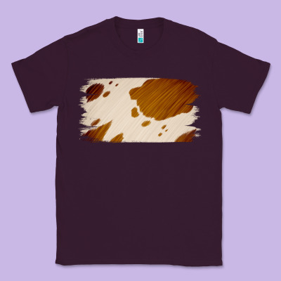 Cowhide Lightbrown Classic Tee Designed By Jasminsmagicworld