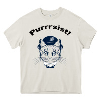 Cream Purrrsist Heavy Core Tee - Bettercallsaul