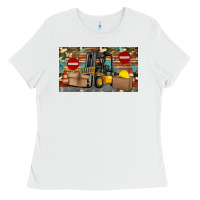 White forklift sippy Ladies Tee - Artiststas