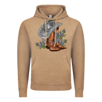 Vintage Coffee gray cowgirl and roses Vintage Hoodie - AdoDesignShop