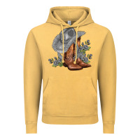 Vintage Mustard gray cowgirl and roses Vintage Hoodie - AdoDesignShop