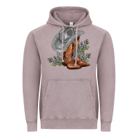 Vintage Zinc gray cowgirl and roses Vintage Hoodie - AdoDesignShop