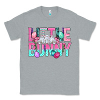 Heather Grey Little Bunny Easter Classic Tee - BundleAndBundleShop