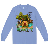 Colony Blue lake life gnome Long Sleeve Tee - BarkalooDesign