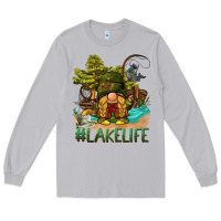 Moon Dust lake life gnome Long Sleeve Tee - BarkalooDesign