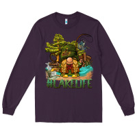 Plum lake life gnome Long Sleeve Tee - BarkalooDesign