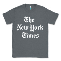 Charcoal Heather new york times Classic Tee - DesigneFamous