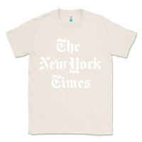 Natural new york times Classic Tee - DesigneFamous