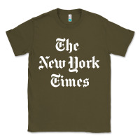 Army Green new york times Classic Tee - DesigneFamous