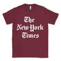 Burgundy new york times Classic Tee - DesigneFamous