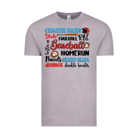 Vintage Zinc baseball typography words Vintage Tee - Artiststas