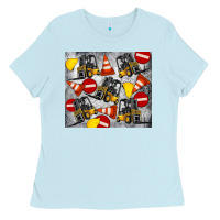 Baby Blue forklift tumbler Ladies Tee - Artiststas