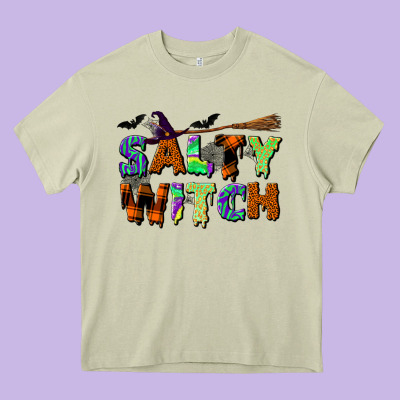 Salty Witch Heavy Core Tee Designed By Bundleandbundleshop