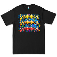 Black Summer Summer Summer Premium Tee - CowhideDigitalArt