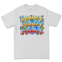 Dove Grey Summer Summer Summer Premium Tee - CowhideDigitalArt