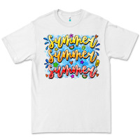 White Summer Summer Summer Premium Tee - CowhideDigitalArt