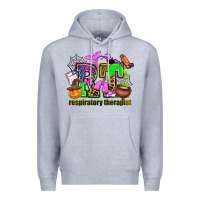 Heather Grey rt respiratory therapist Premium Hoodie - AdoDesignShop