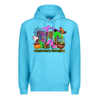 Ocean Blue rt respiratory therapist Premium Hoodie - AdoDesignShop